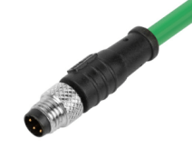 Формованный кабельный разъем M8, штекер, контактов: 3, соединение под пайку, прямой, IP67, 4A\30V