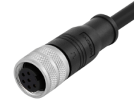 Формованный кабельный разъем M16, гнездо, контакт: 3, соединение под пайку, прямой, IP67, экранируемый, сертифицирован UL