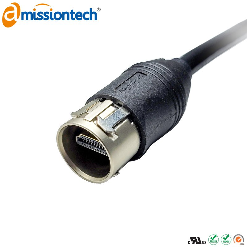 Высокоскоростной кабель HDMI IP65 Водонепроницаемый Push-pull HDMI2.0